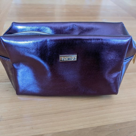 Tarte Metallic Purple Makeup Bag - Picture 1 of 3